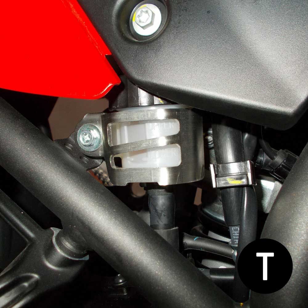 Protector del depósito de líquido de freno Crosspro Yamaha Ténéré 700 20-24 negro