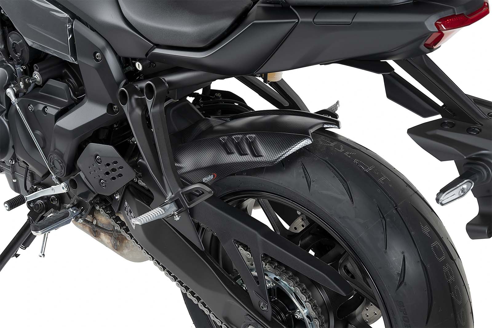 Guardabarros trasero Puig 22414C Yamaha MT-07 2025 Símil carbono