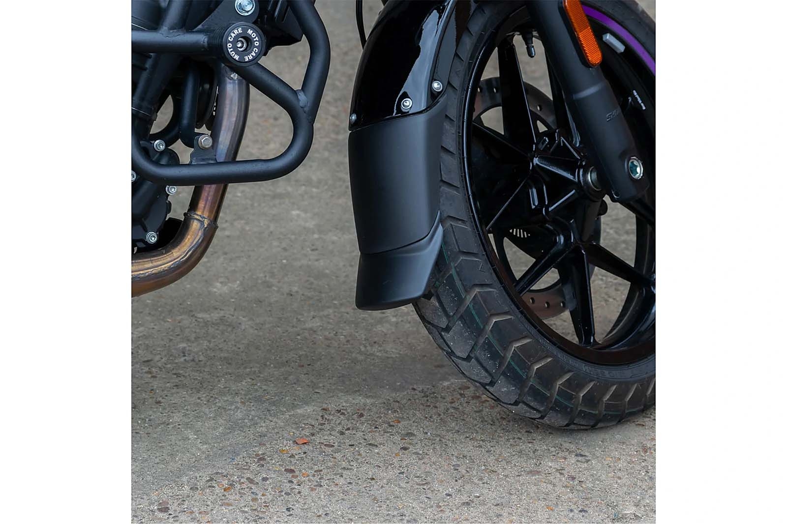 Faldón guardabarros del. Puig 22500N Royal Enfield Guerri Negro