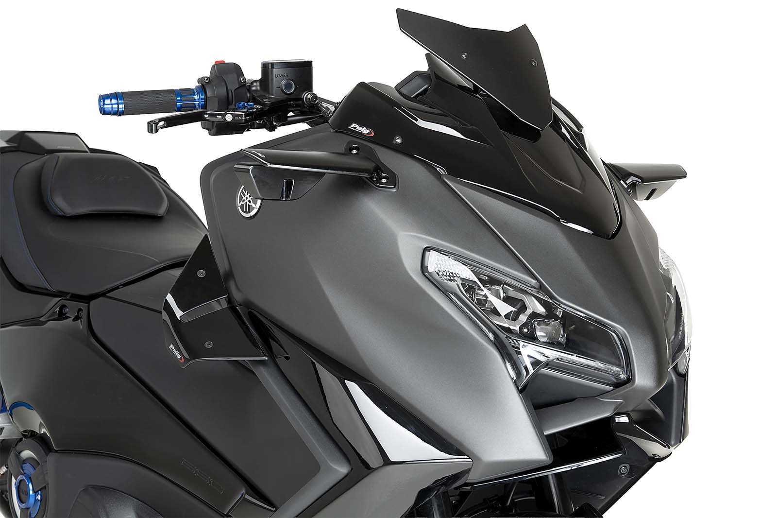 Alerón frontal Naked Puig 22605N Yamaha TMAX 560 2025 Negro