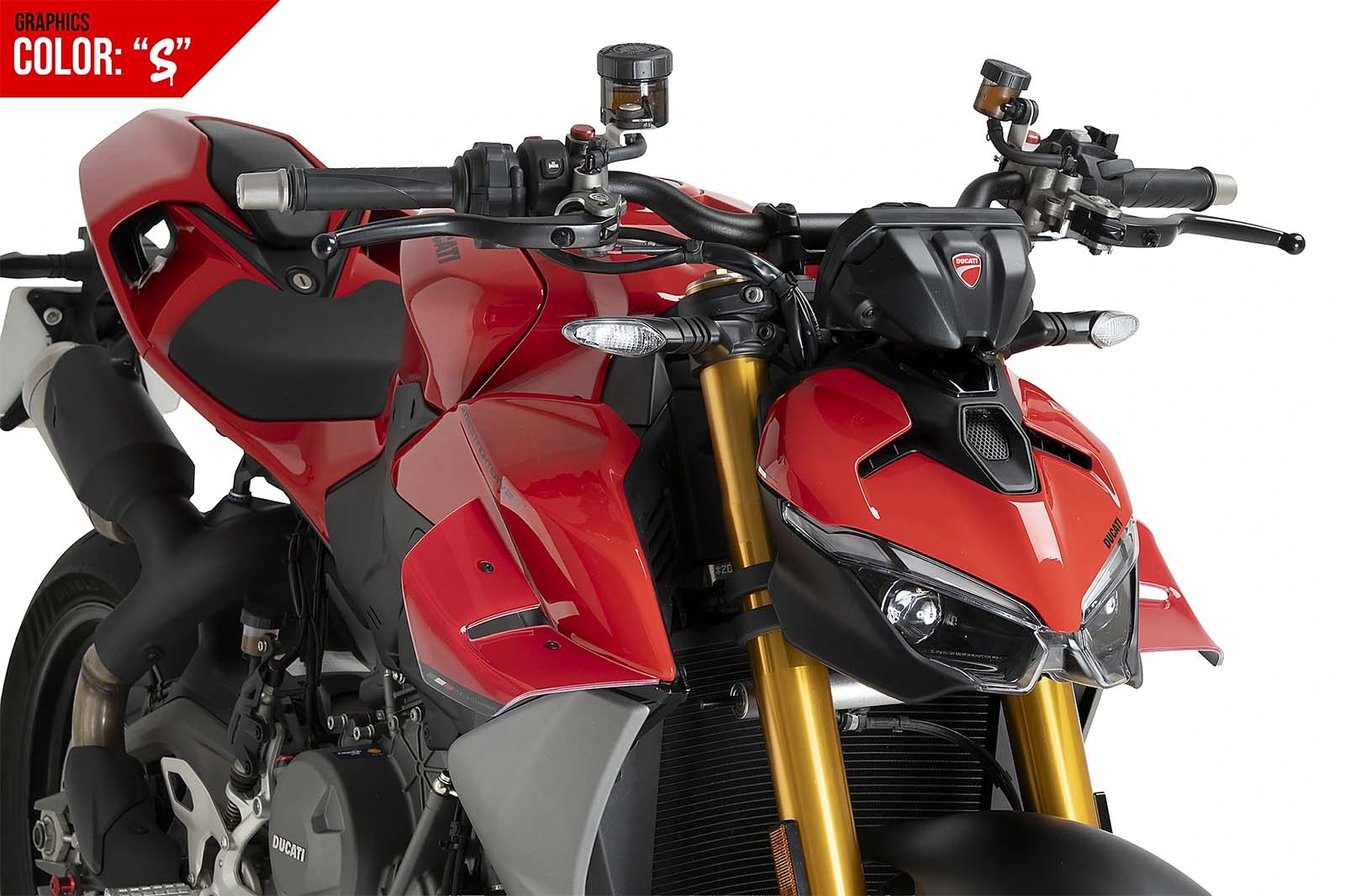 Alerones D12 Puig 22740S Ducati Streetfighter V2 2025 Serigrafiado