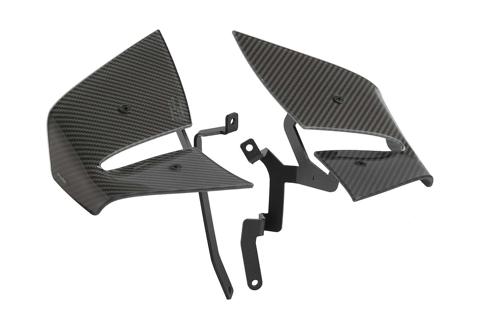 Alerones D12 Puig 22781C Kawasaki Z1100 2025 Símil carbono