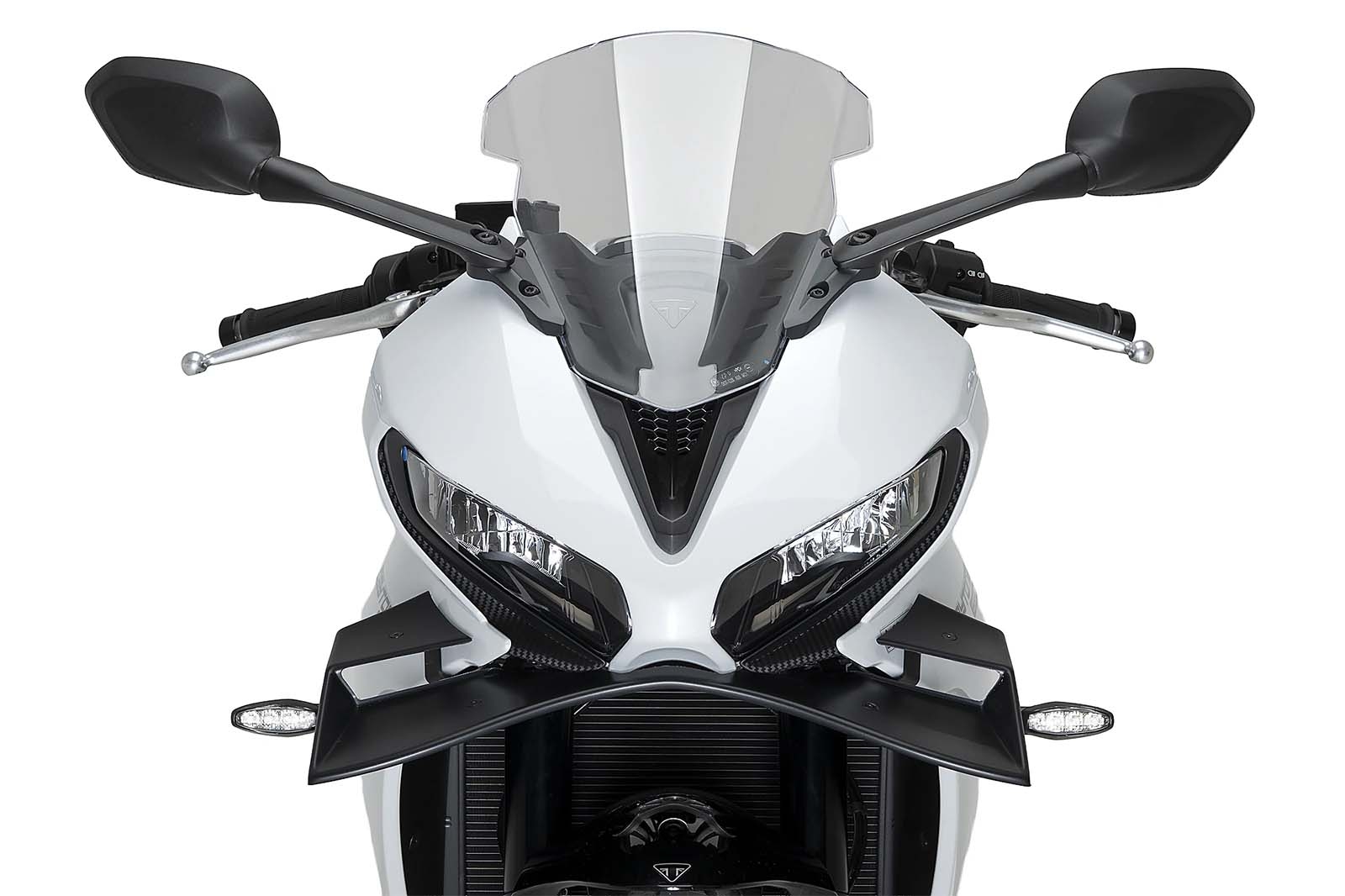 Alerón frontal GP Puig 22832J Triumph Daytona 660 2024-2025 Negro mate