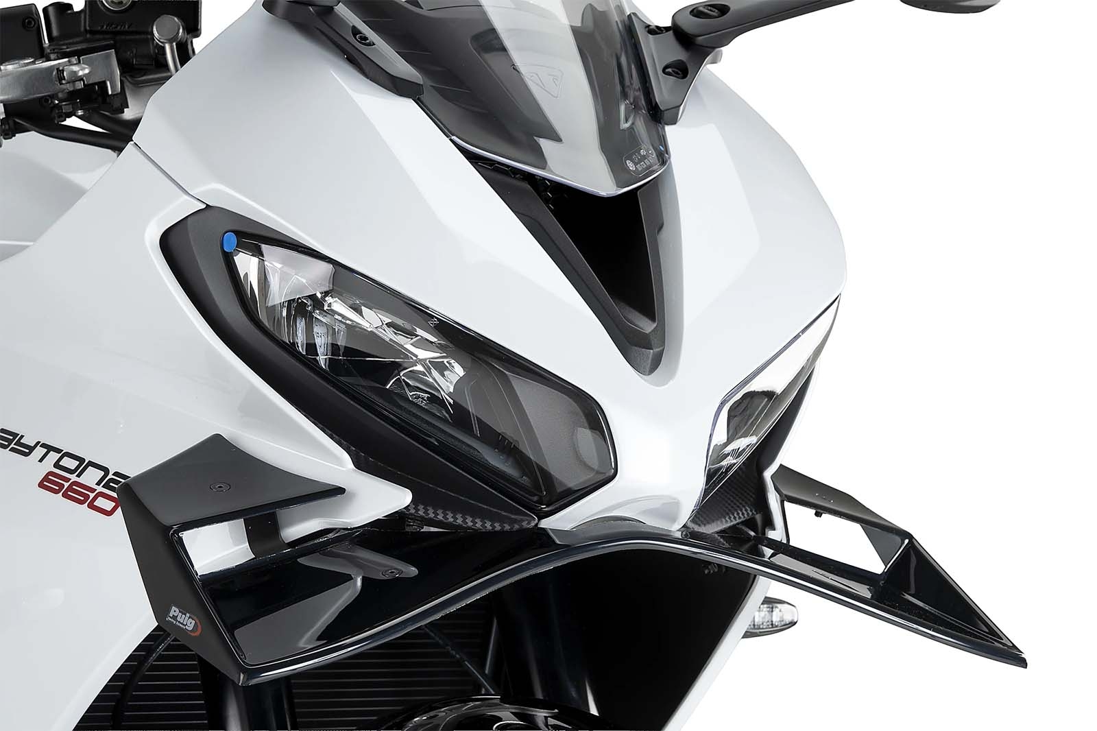Alerón frontal GP Puig 22832N Triumph Daytona 660 2024-2025 Negro
