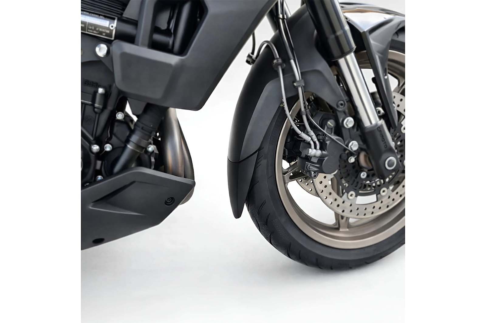 Faldón guardabarros delantero Puig 22871N CFMOTO 700MT 23-25 Negro