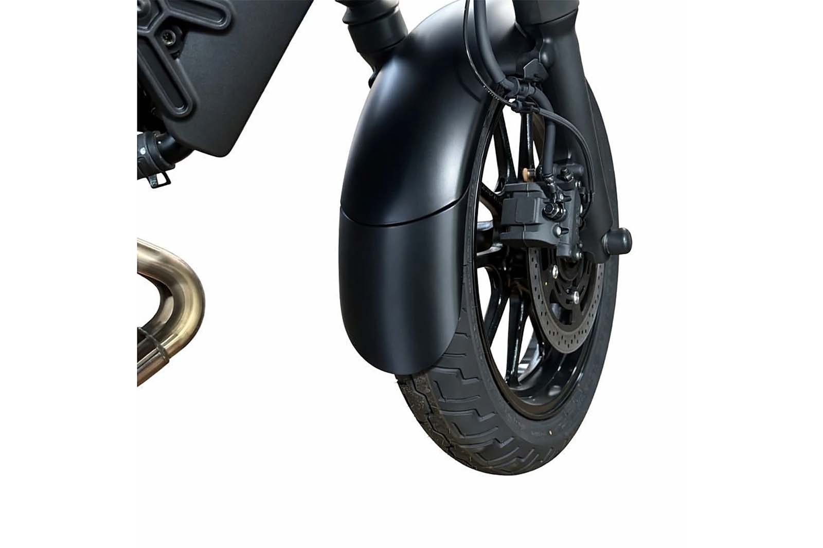 Faldón guardabarros del. Puig 22893N Kawasaki Eliminator Negro