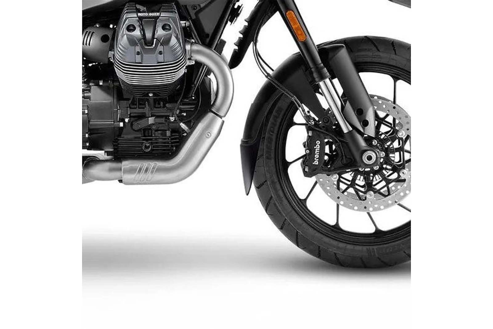Faldón guardabarros del. Puig 22979N Moto Guzzi V9 Bobber Negro