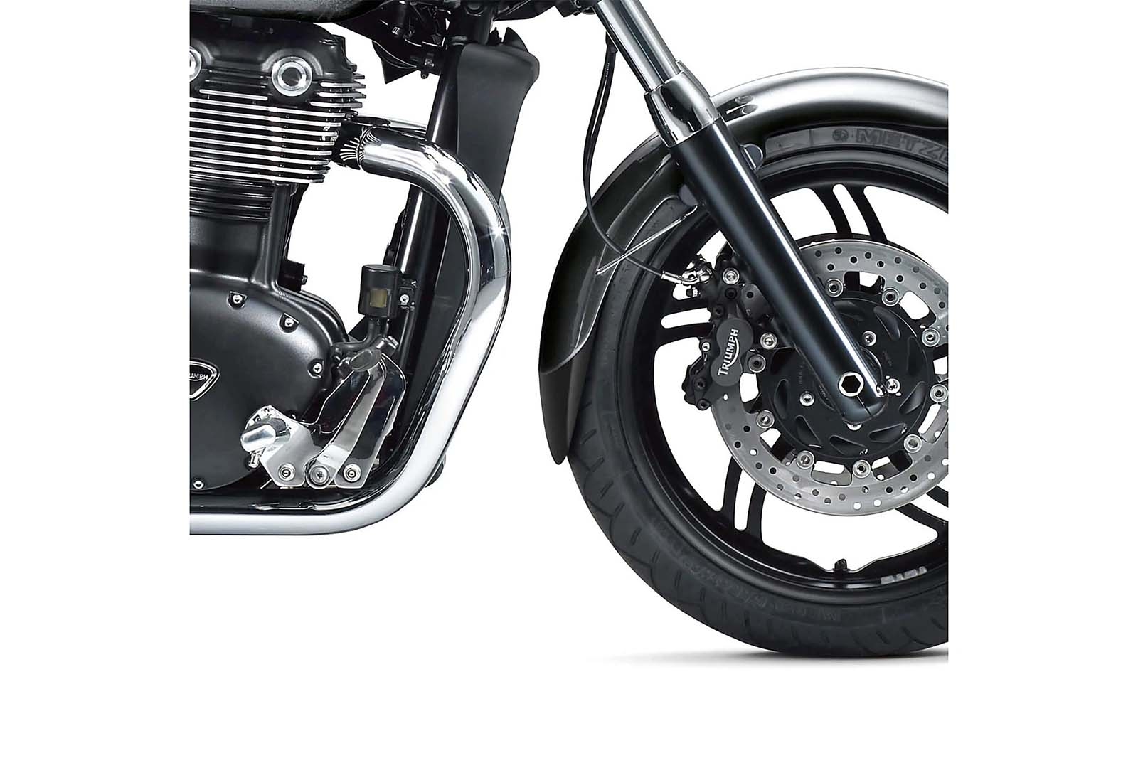 Faldón guardabarros del. Puig 22985N Triumph Thunderbird Negro
