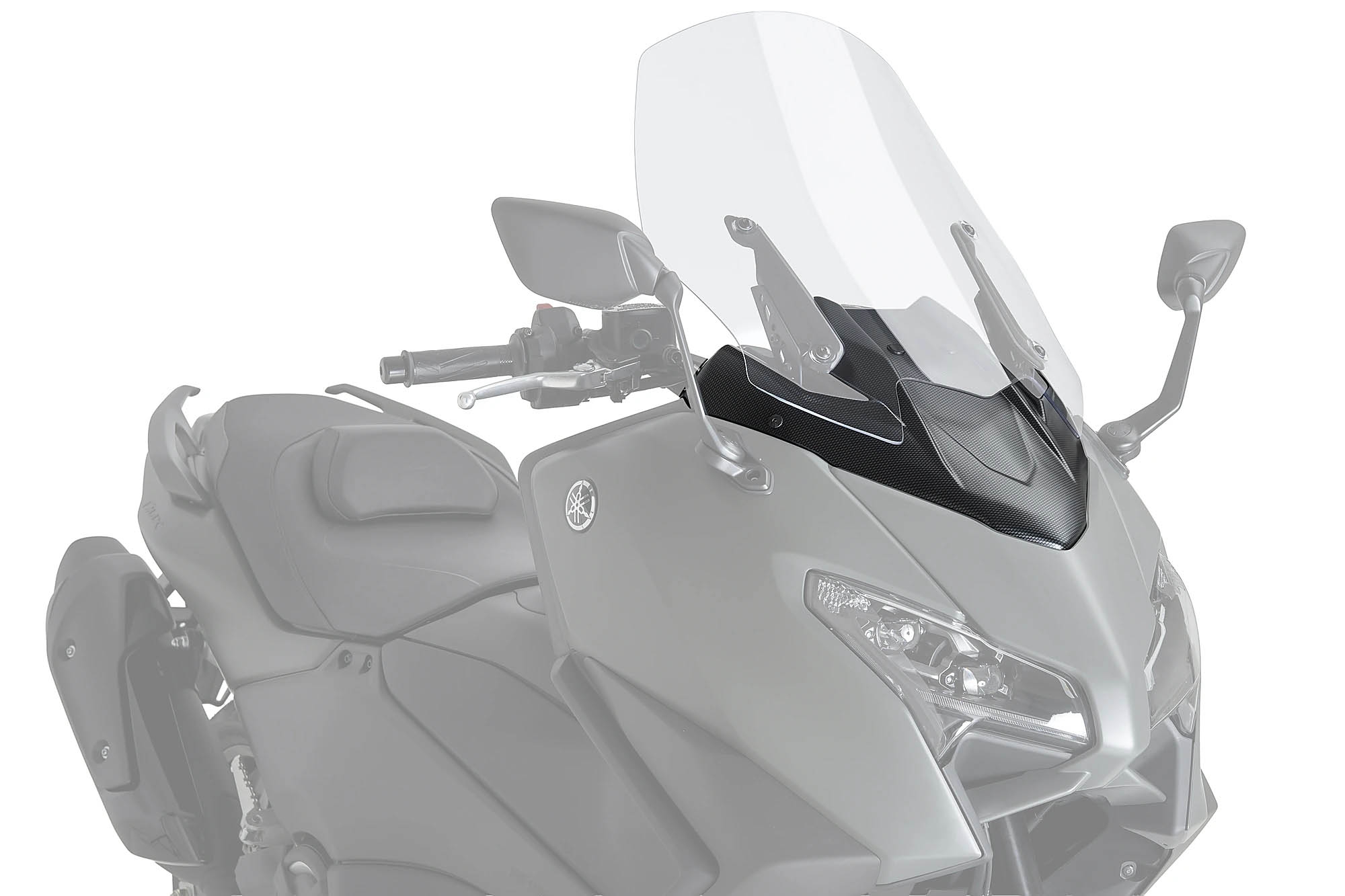 Tapas frontales Puig 22800C Yamaha T-Max 560 20252-2026 Símil carbono