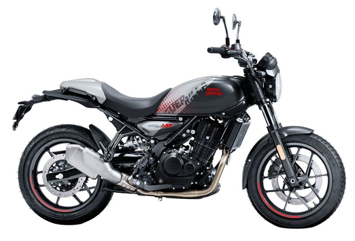 Royal Enfield Guerrilla 450 moto roadster naked